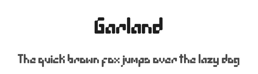 Garland by Erik Getzel — Display Font
