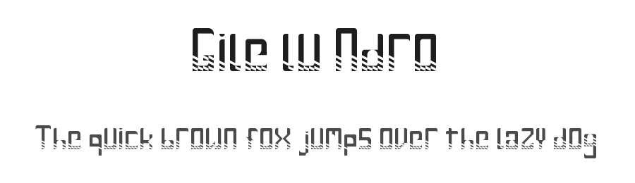 Gile lu Ndro by zigzag β Display Font