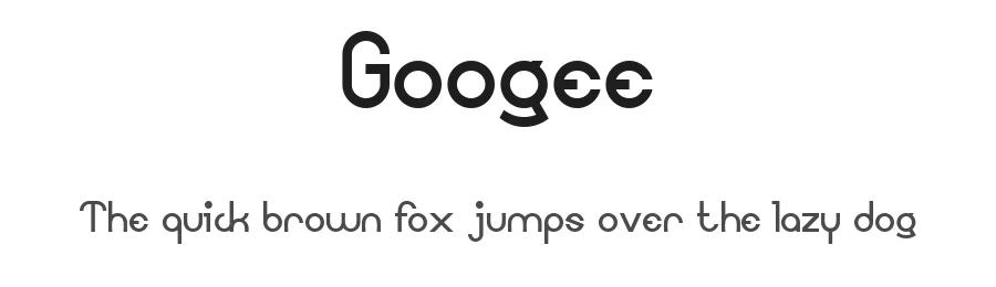 Googee by Peter Wiegel β Sans Serif Font