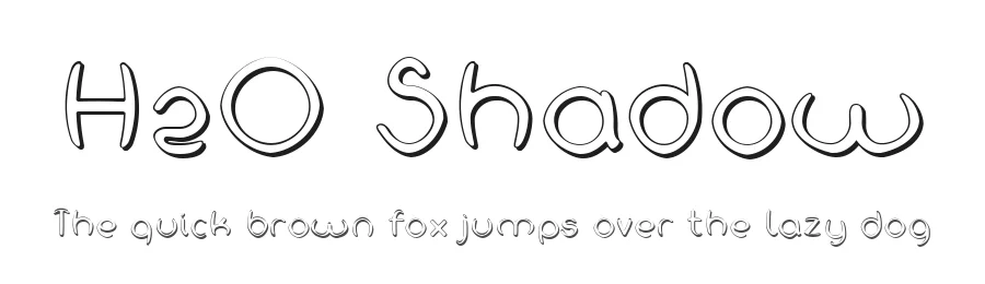 H2O Shadow by deFharo — Display Font