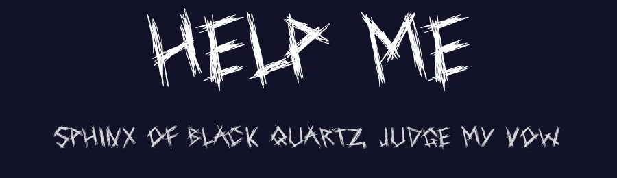 Help Me by GGBotNet — Display Font — thumbnail 2