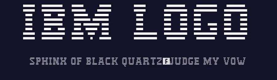 IBM Logo by J D — Display Font — thumbnail 2