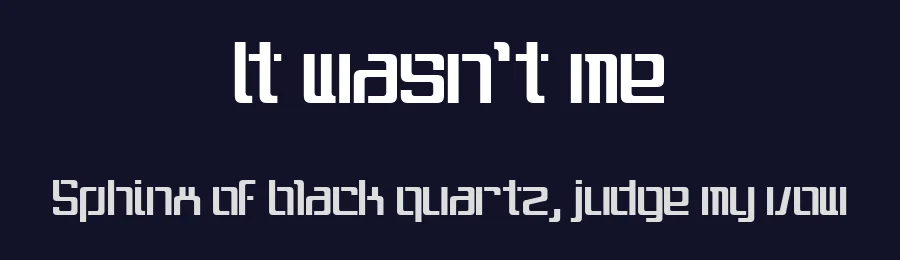 It wasn't me by Cheapskate Fonts — Display Font — thumbnail 2