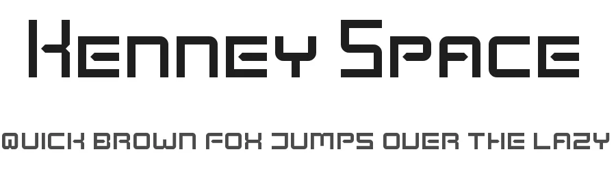 Kenney Space by Kenney — Display Font