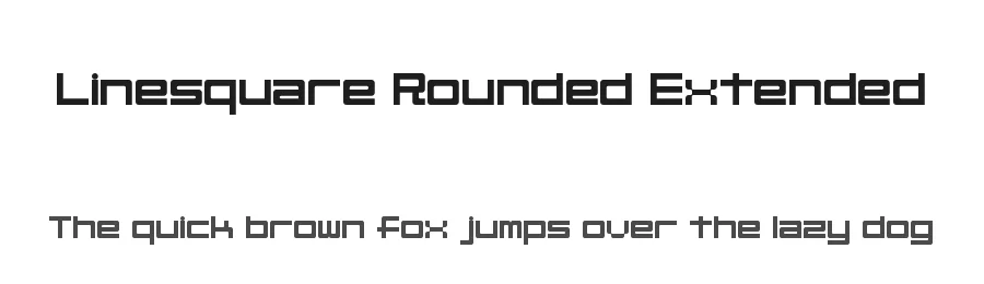 Linesquare Rounded Extended by Nik Coughlin — Display Font