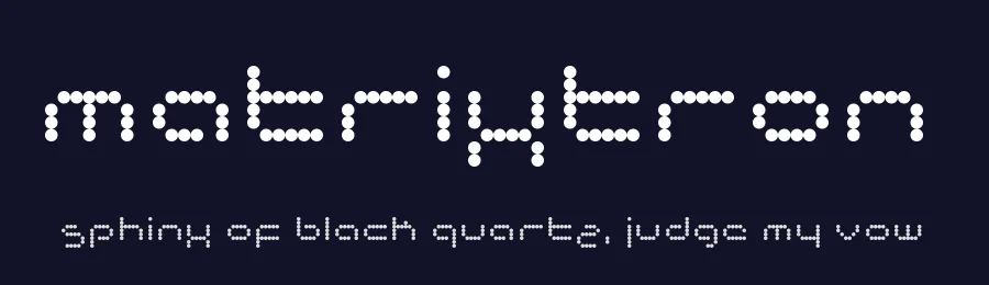 Matrixtron by Piratype — Display Font — thumbnail 2