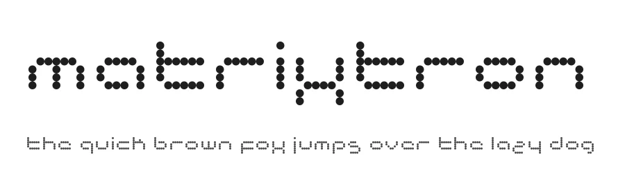 Matrixtron by Piratype โ Display Font