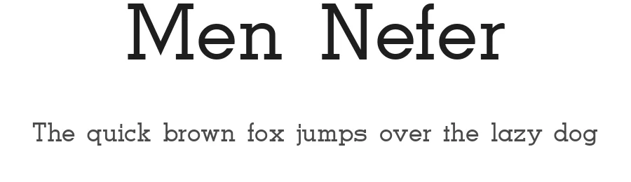 Men Nefer by Peter Wiegel — Sans Serif Font