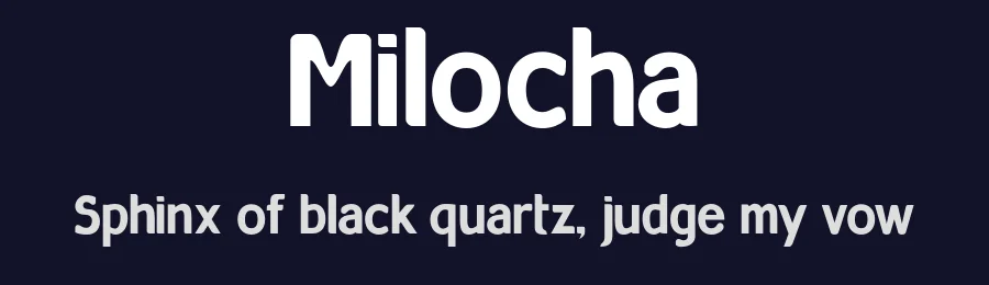 Milocha by Ipanema Gráfica — Sans Serif Font — thumbnail 2