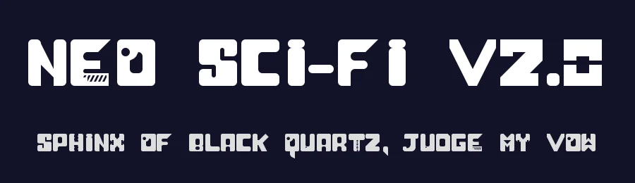 Neo Sci-Fi v2.0 by Bryan Augusto — Display Font — thumbnail 2