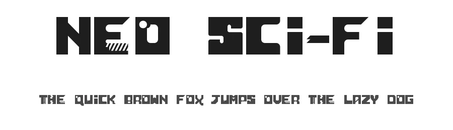 Neo Sci-Fi by Bryan Augusto — Display Font