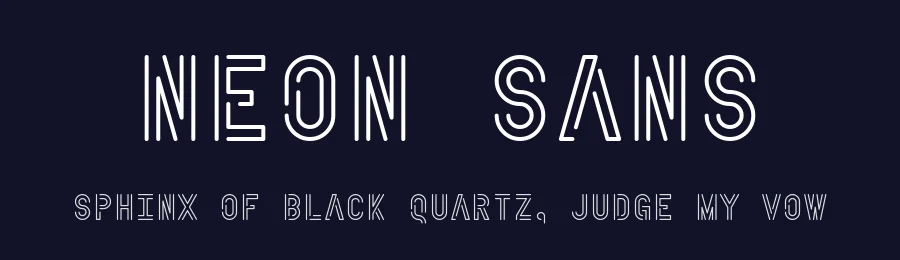 Neon Sans by GGBotNet — Display Font — thumbnail 2