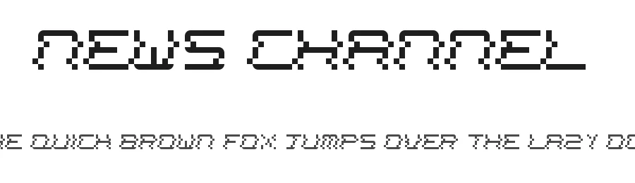 News Channel by Hlvd — Display Font