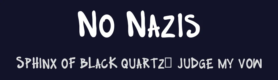 No Nazis by Sir Łogeł — Display Font — thumbnail 2