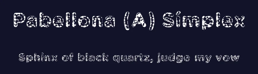 Pabellona (A) Símplex by deFharo — Display Font — thumbnail 2