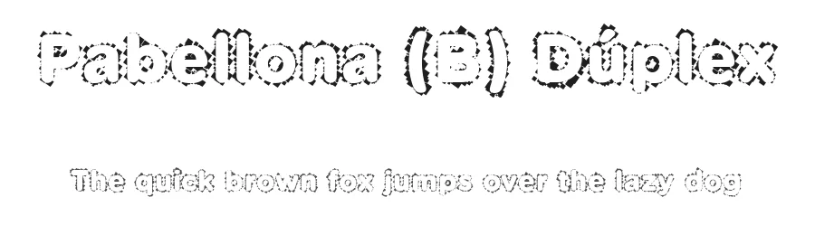 Pabellona (B) Dúplex by deFharo — Display Font