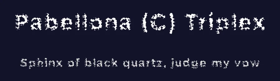 Pabellona (C) Tríplex by deFharo — Display Font — thumbnail 2