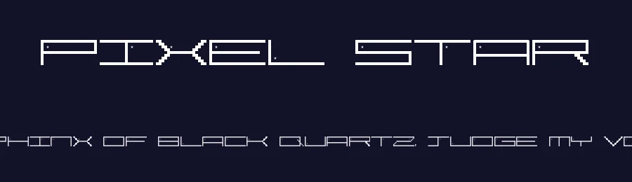 Pixel Star by Lewis Jones — Display Font — thumbnail 2