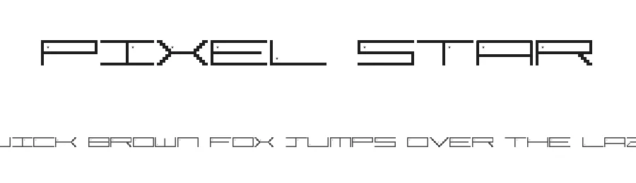 Pixel Star by Lewis Jones — Display Font