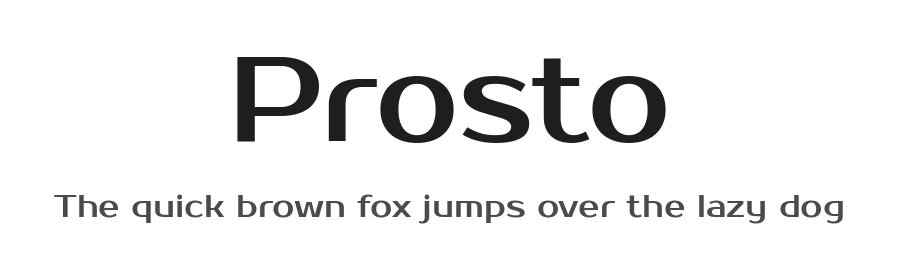 Prosto by Jovanny Lemonad — Sans Serif Font