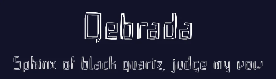 Qebrada by deFharo — Display Font — thumbnail 2