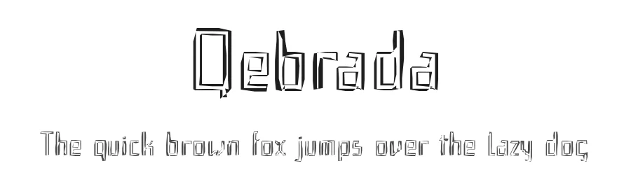Qebrada by deFharo — Display Font