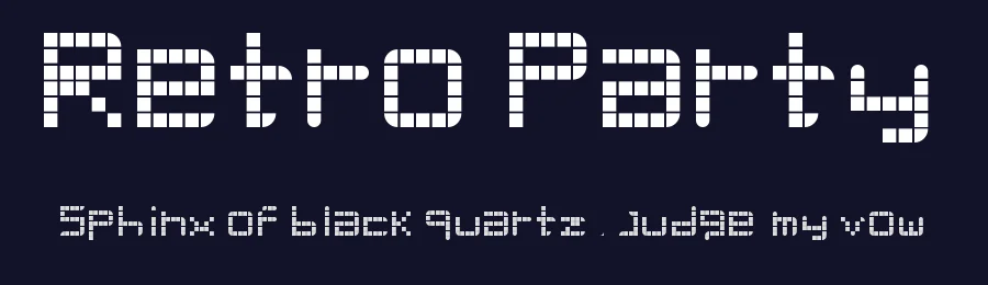 Retro Party by Lauren Minccino — Display Font — thumbnail 2