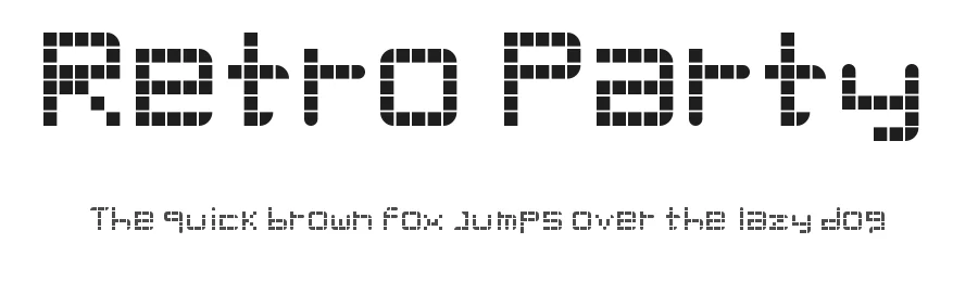 Retro Party by Lauren Minccino — Display Font