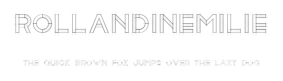 RollandinEmilie by Emilie Rollandin β Display Font
