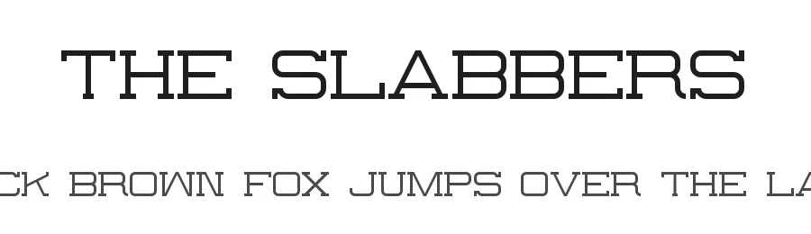 The Slabbers by rayhan — Sans Serif Font
