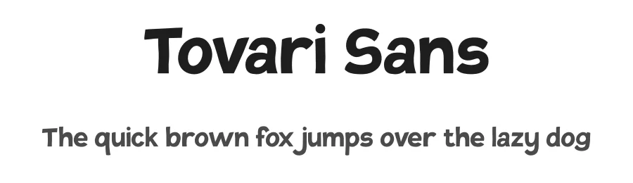 Tovari Sans by Verneri Kontto — Display Font