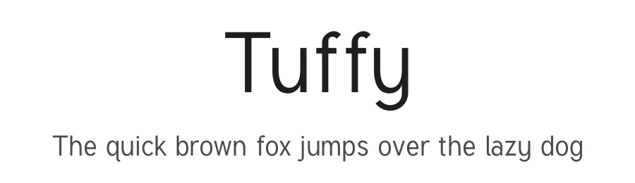 Tuffy by Thatcher Ulrich — Sans Serif Font
