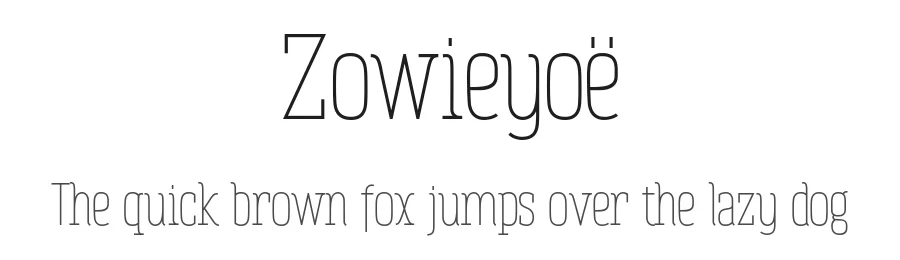 Zowieyoë by Tup Wanders — Sans Serif Font