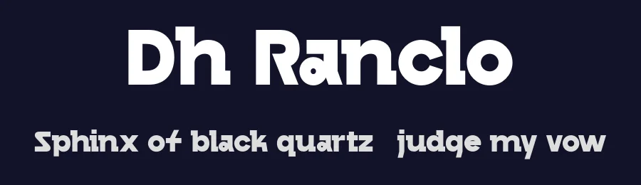 Dh Ranclo by Dharmas Foundry — Sans Serif Font — thumbnail 2