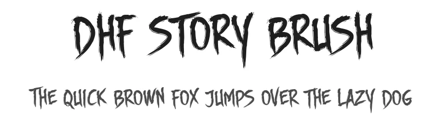 DHF Story Brush by Majestype — Decorative Font