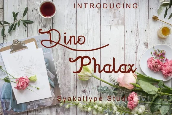 Dhino Phalax Font by syakaltype — Script Handwritten Font
