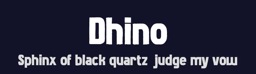 Dhino by Almaz Studio — Decorative Font — thumbnail 2