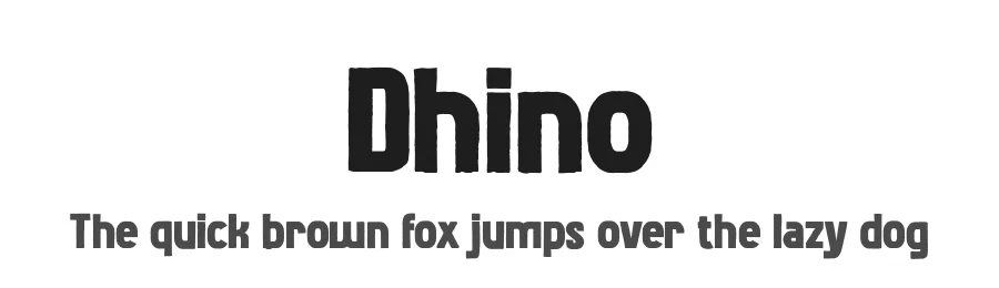 Dhino by Almaz Studio β Decorative Font