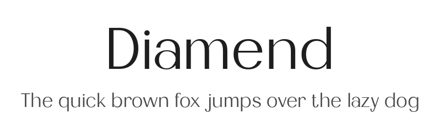 Diamend by Craft Supply Co. — Sans Serif Font
