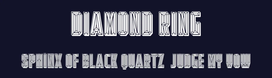 Diamond Ring by Vladimir Nikolic — Decorative Font — thumbnail 2