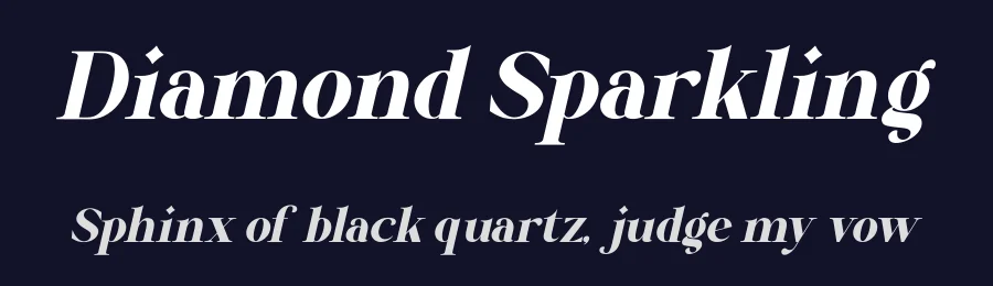 Diamond Sparkling by Letterena Studios — Serif Font — thumbnail 2