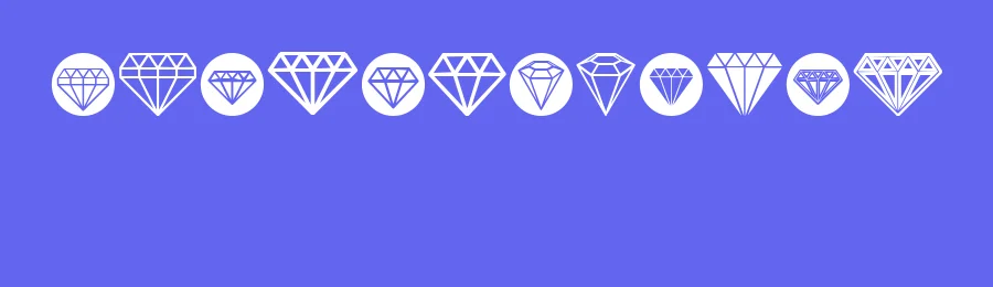 Diamondo by Vladimir Nikolic — Dingbats Font — thumbnail 3