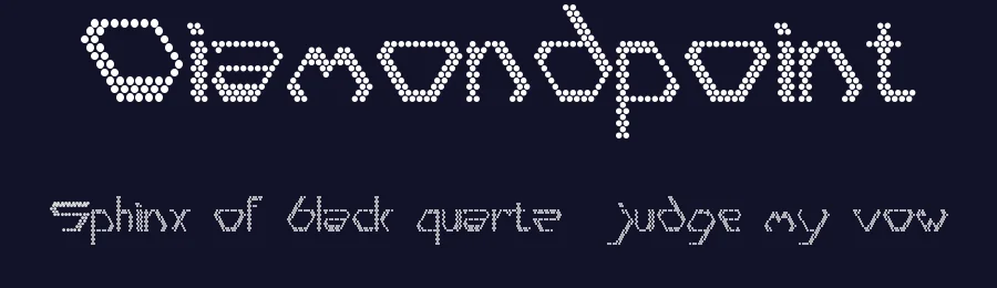 Diamondpoint by Elohin — Decorative Font — thumbnail 2