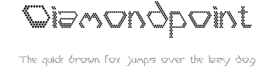 Diamondpoint by Elohin β Decorative Font