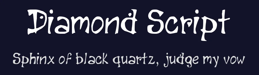 Diamond Script by JaimeBG — Decorative Font — thumbnail 2
