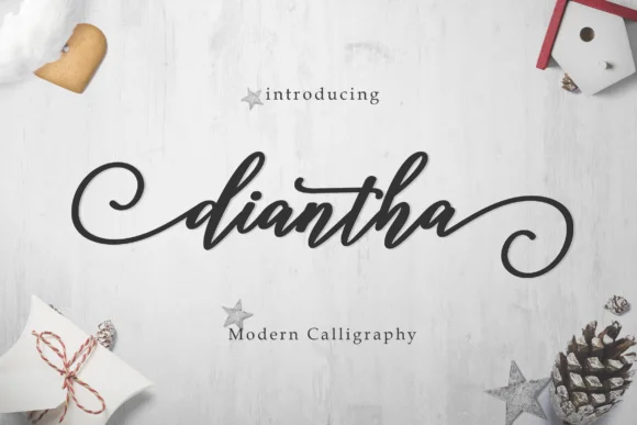 Diantha Script Font by Amarlettering — Script Handwritten Font