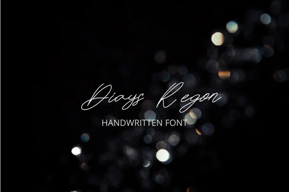 Diays Regon Font by getartstudio — Script Handwritten Font — thumbnail 3