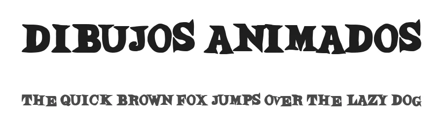 Dibujos Animados by Woodcutter β Decorative Font