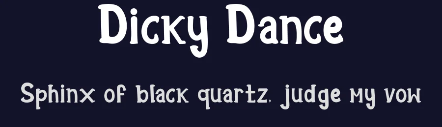 Dicky Dance by Alfin Ridhowi — Decorative Font — thumbnail 2