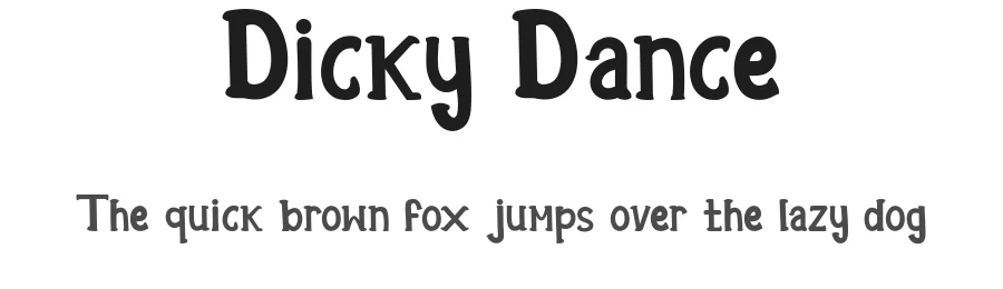 Dicky Dance by Alfin Ridhowi — Decorative Font